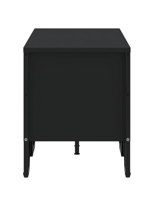 Tv skapītis, melns, 122x34x41 cm, inženierijas koks