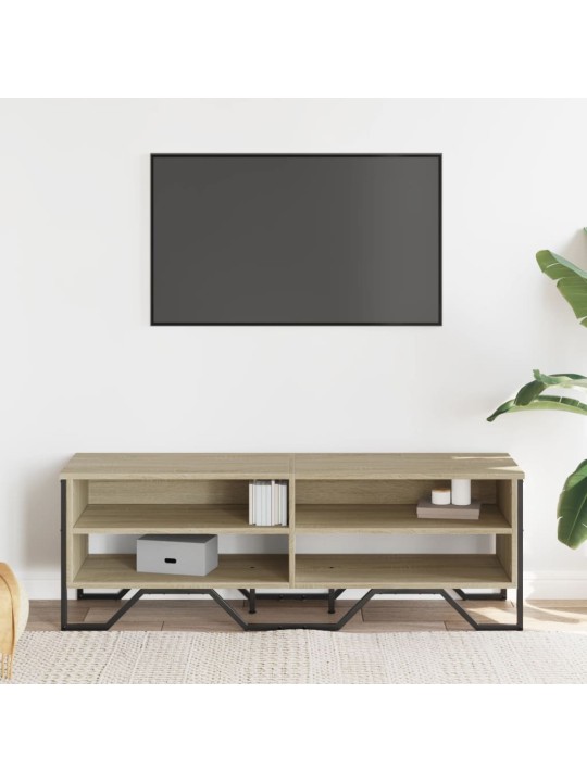 Tv skapītis, ozolkoka krāsa, 122x34x41 cm, inženierijas koks