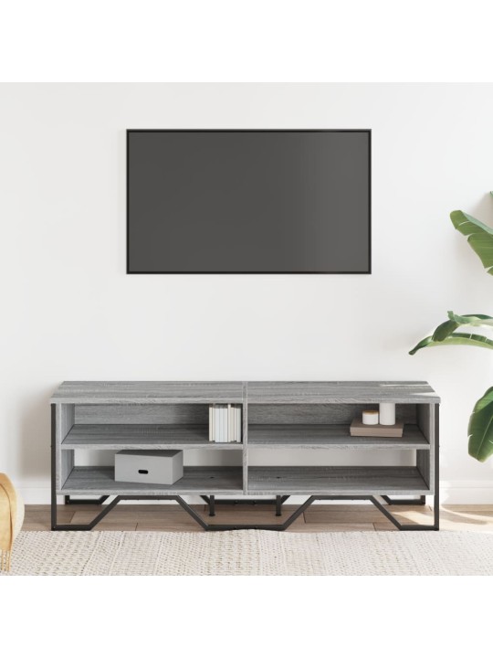 Tv skapītis, pelēka ozola, 122x34x41 cm, inženierijas koks