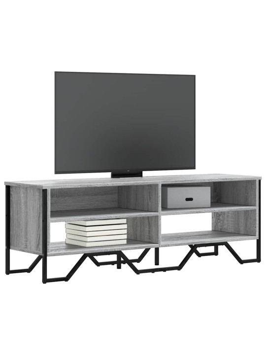 Tv skapītis, pelēka ozola, 122x34x41 cm, inženierijas koks