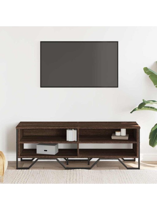 Tv skapītis, brūna ozolkoka, 122x34x41 cm, inženierijas koks