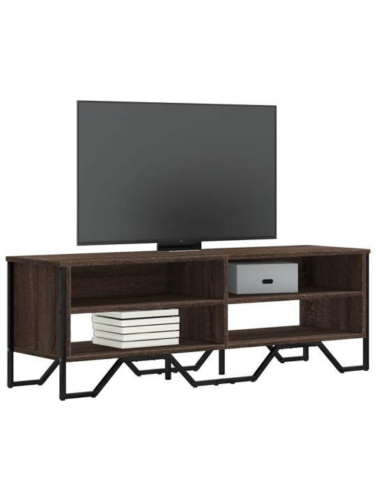 Tv skapītis, brūna ozolkoka, 122x34x41 cm, inženierijas koks