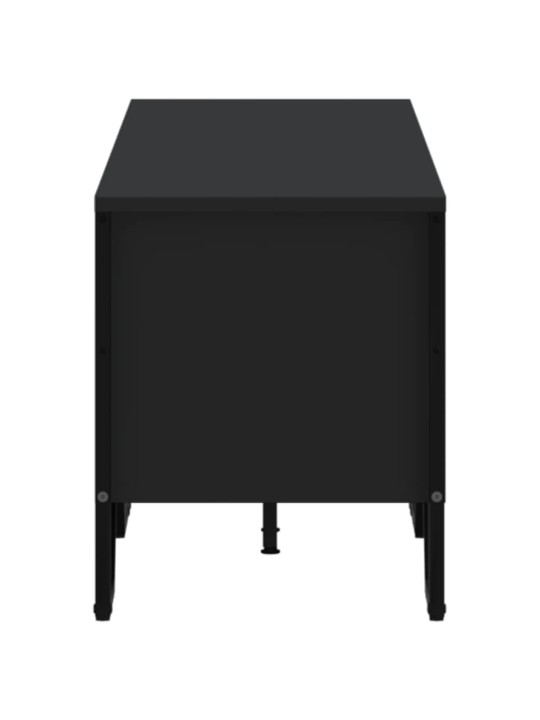 Tv plaukts, melns, 180x34x41 cm, inženierijas koks