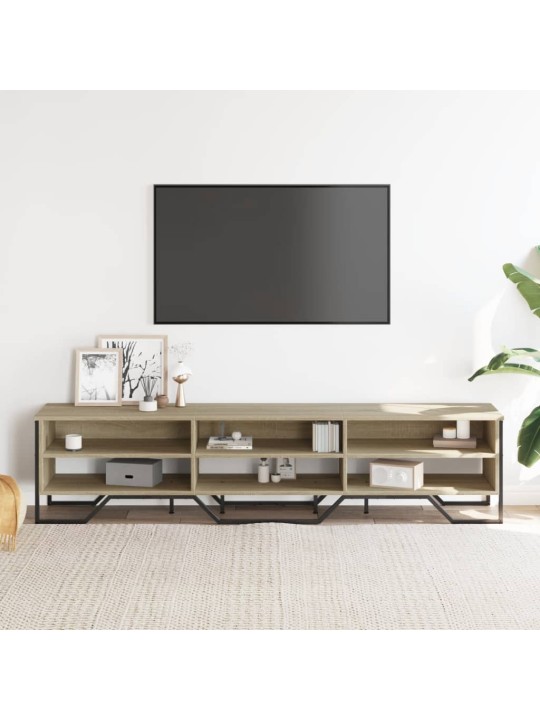 Tv skapītis, ozolkoka krāsa, 180x34x41 cm, inženierijas koks