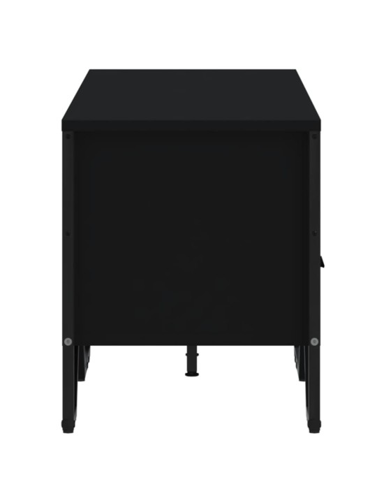 Tv skapītis, melns, 122x34x41 cm, inženierijas koks