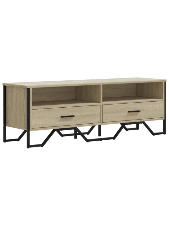 Tv skapītis, ozolkoka krāsa, 122x34x41 cm, inženierijas koks