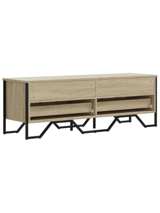 Tv skapītis, ozolkoka krāsa, 122x34x41 cm, inženierijas koks