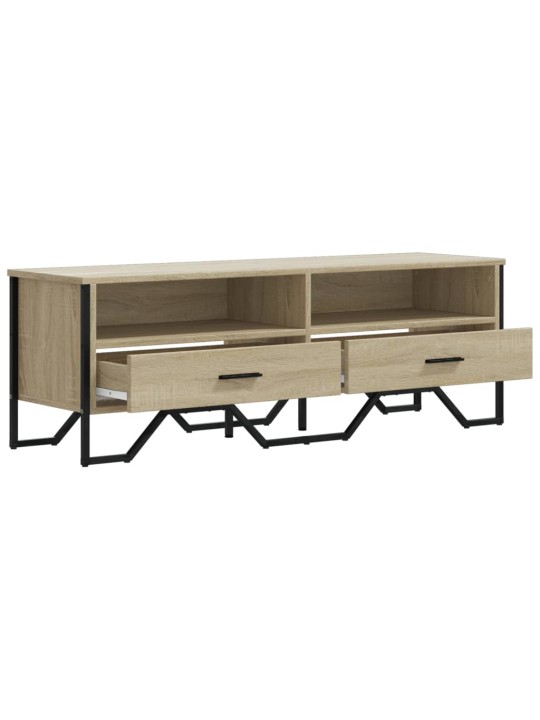 Tv skapītis, ozolkoka krāsa, 122x34x41 cm, inženierijas koks