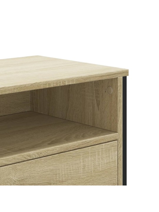 Tv skapītis, ozolkoka krāsa, 122x34x41 cm, inženierijas koks