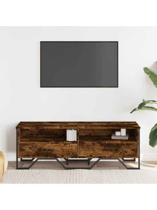 Tv skapītis, ozolkoka krāsa, 122x34x41 cm, inženierijas koks