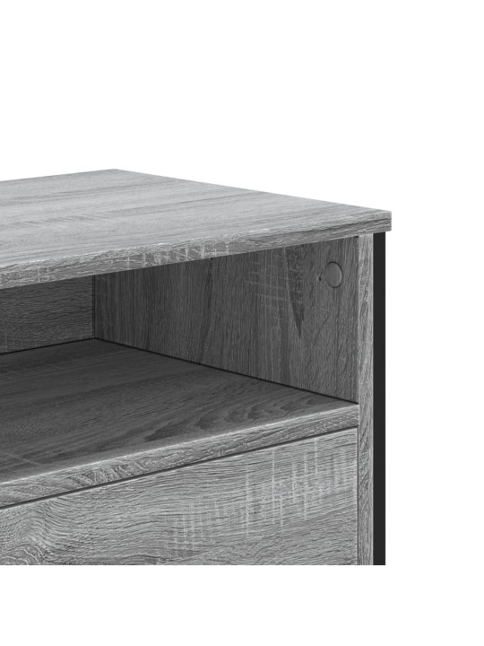 Tv skapītis, pelēka ozola, 122x34x41 cm, inženierijas koks