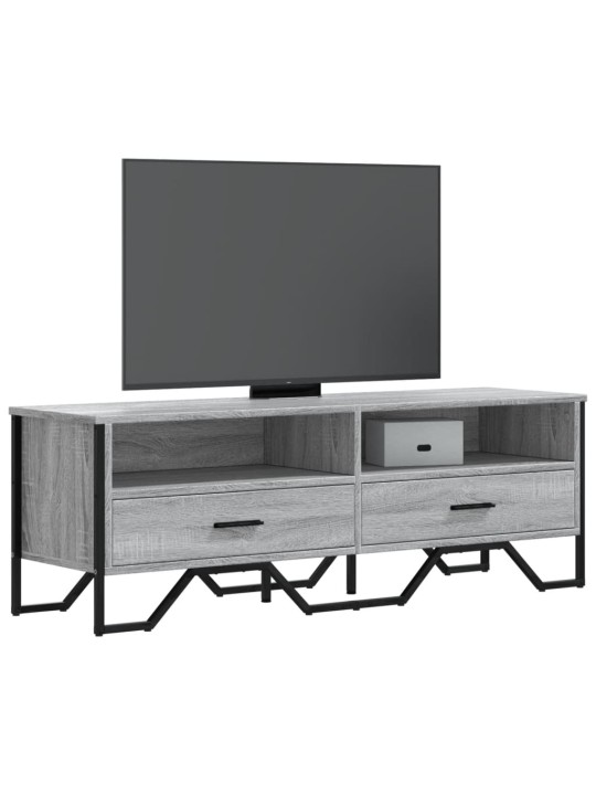 Tv skapītis, pelēka ozola, 122x34x41 cm, inženierijas koks