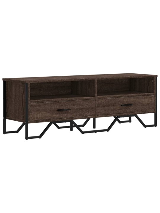 Tv skapītis, brūna ozolkoka, 122x34x41 cm, inženierijas koks