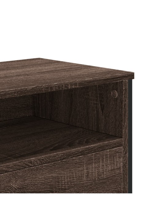 Tv skapītis, brūna ozolkoka, 122x34x41 cm, inženierijas koks