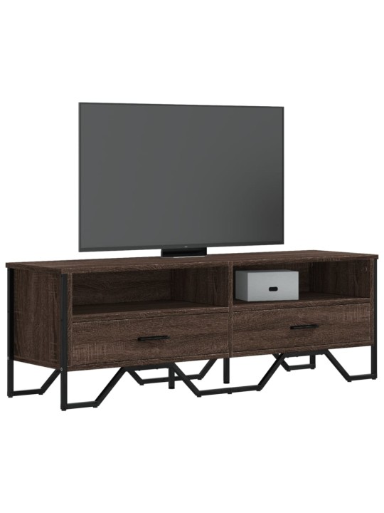 Tv skapītis, brūna ozolkoka, 122x34x41 cm, inženierijas koks