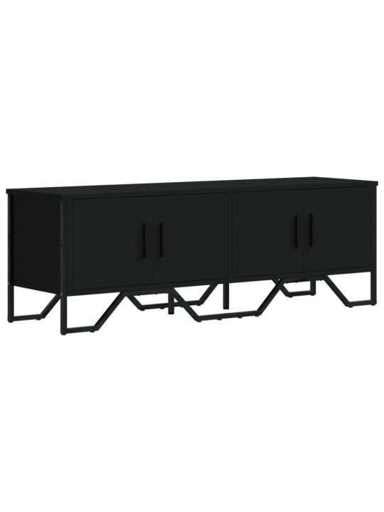 Tv skapītis, melns, 122x34x41 cm, inženierijas koks