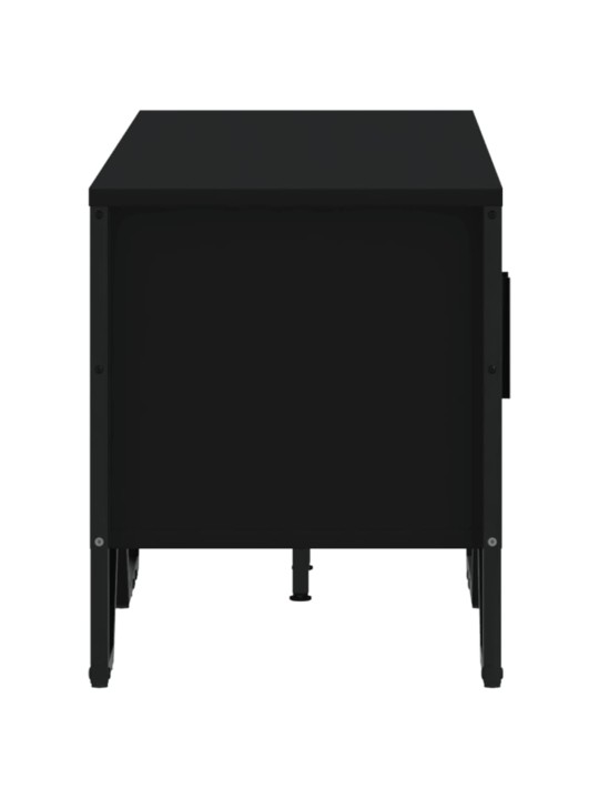 Tv skapītis, melns, 122x34x41 cm, inženierijas koks