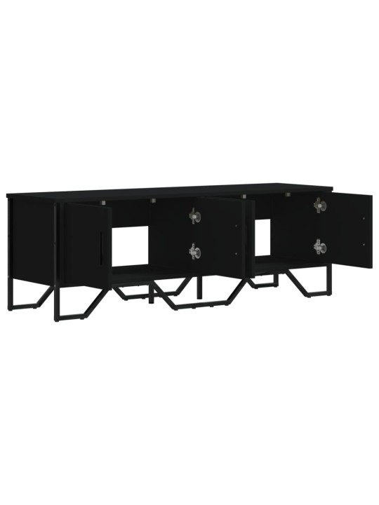 Tv skapītis, melns, 122x34x41 cm, inženierijas koks