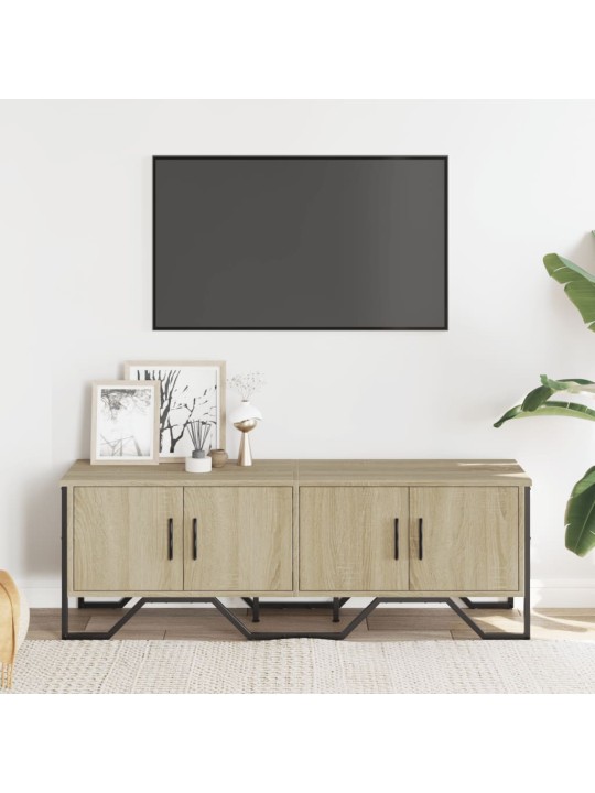 Tv skapītis, ozolkoka krāsa, 122x34x41 cm, inženierijas koks