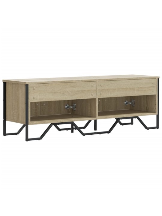 Tv skapītis, ozolkoka krāsa, 122x34x41 cm, inženierijas koks