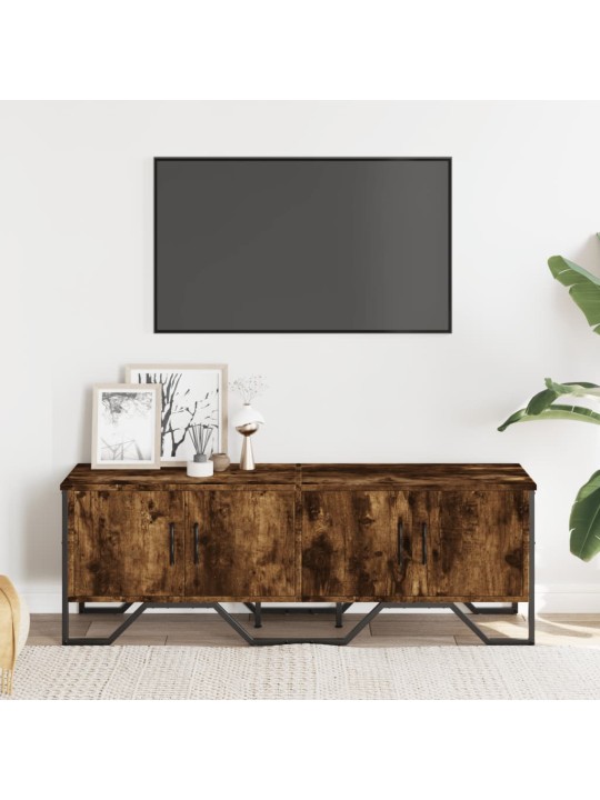 Tv skapītis, ozolkoka krāsa, 122x34x41 cm, inženierijas koks