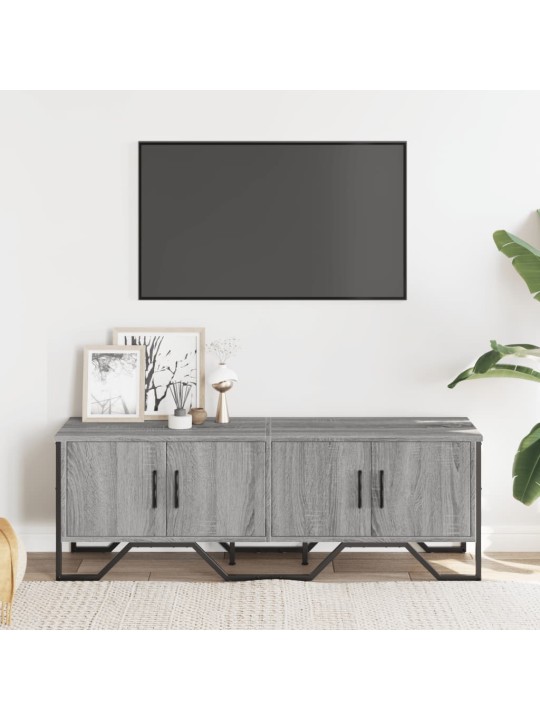 Tv skapītis, pelēka ozola, 122x34x41 cm, inženierijas koks