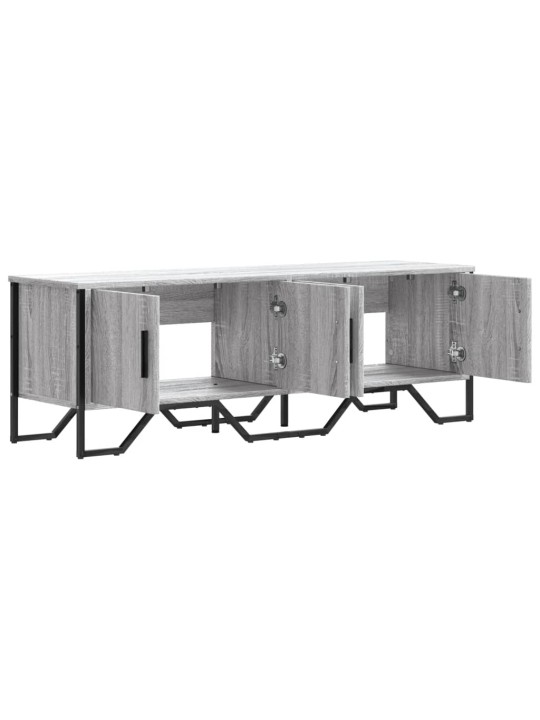 Tv skapītis, pelēka ozola, 122x34x41 cm, inženierijas koks