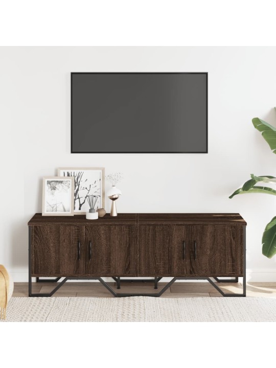 Tv skapītis, brūna ozolkoka, 122x34x41 cm, inženierijas koks