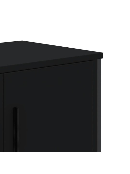 Tv plaukts, melns, 180x34x41 cm, inženierijas koks