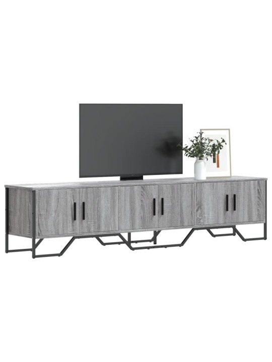 Tv skapītis, pelēka ozolkoka, 180x34x41 cm, inženierijas koks