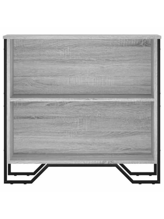Grāmatplaukts, pelēka koka, 80x31x74,5 cm, inženierijas koks