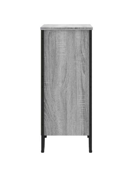 Grāmatplaukts, pelēka koka, 80x31x74,5 cm, inženierijas koks