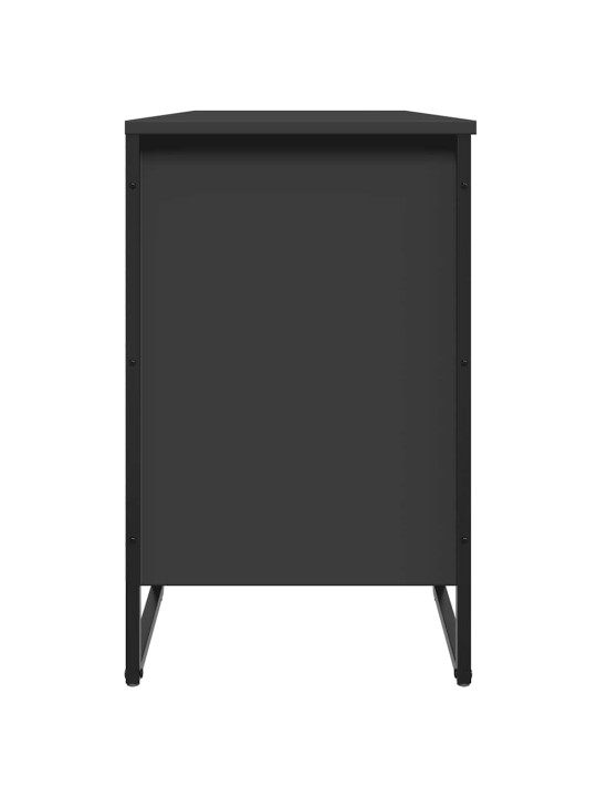 Apavu skapītis, melns, 90x38x61,5 cm, inženierijas koks