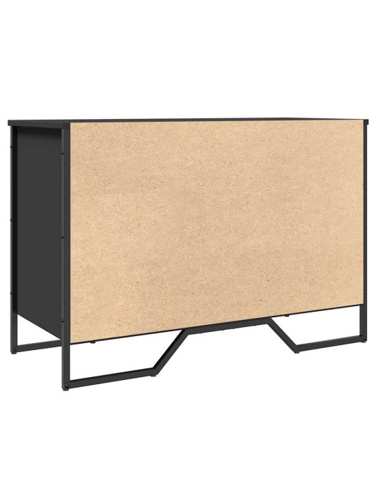 Apavu skapītis, melns, 90x38x61,5 cm, inženierijas koks