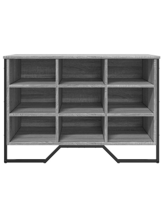 Apavu skapis, pelēka ozolkoka, 90x38x61,5 cm, inženierijas koks