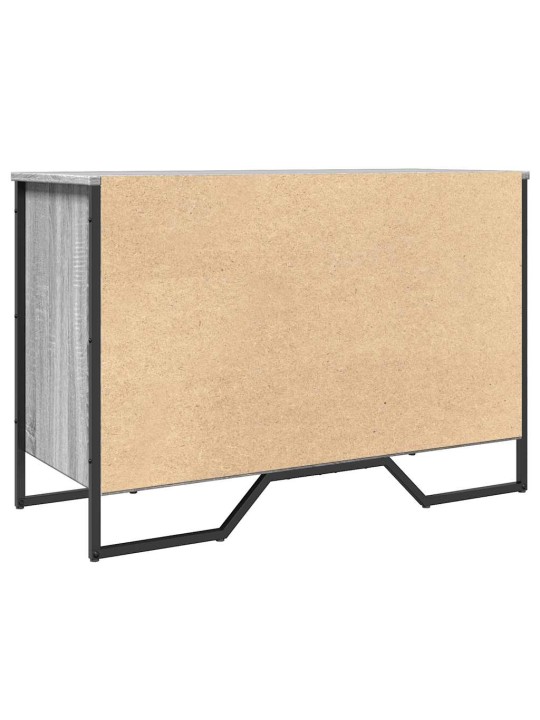 Apavu skapis, pelēka ozolkoka, 90x38x61,5 cm, inženierijas koks