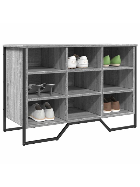 Apavu skapis, pelēka ozolkoka, 90x38x61,5 cm, inženierijas koks