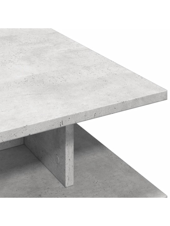 Kafijas galdiņš, betona pelēks, 102x55x35 cm, inženierijas koks