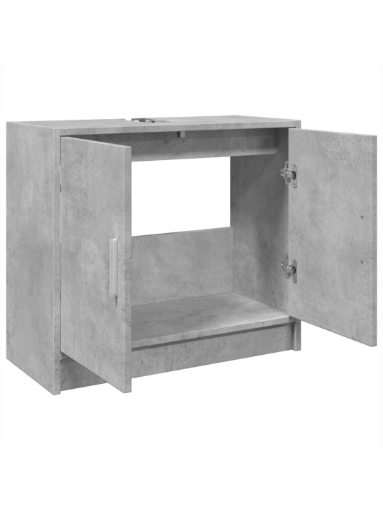 Izlietnes skapītis, betonpelēks, 63x29x55 cm, inženierijas koks