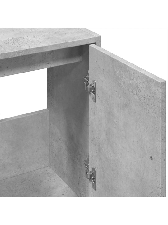 Izlietnes skapītis, betonpelēks, 63x29x55 cm, inženierijas koks
