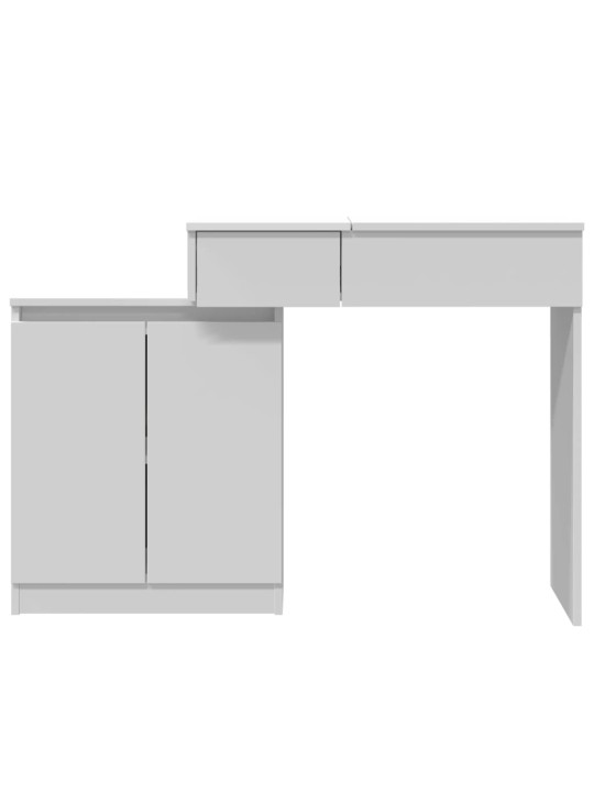 Spoguļgaldiņš ar led, 115x37x110,5 cm, balts