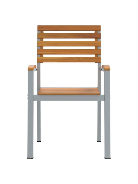 Dārza krēsls 8 pcs brūna 56 x 57 x 87cm akācijas masīvkoks