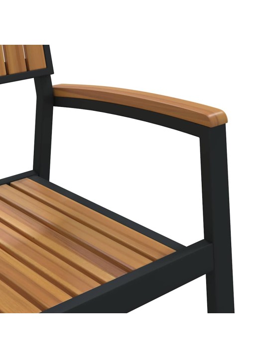 Dārza krēsls 6 pcs brūna 56 x 57 x 87cm akācijas masīvkoks