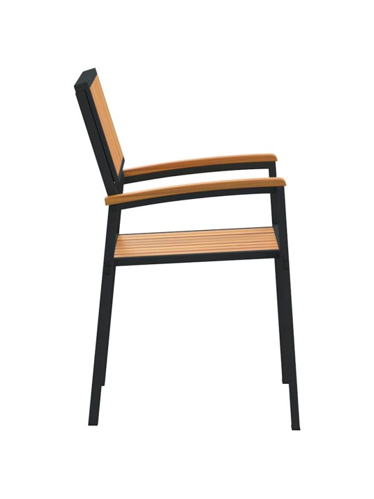 Dārza krēsls 6 pcs brūna 56 x 57 x 87cm akācijas masīvkoks