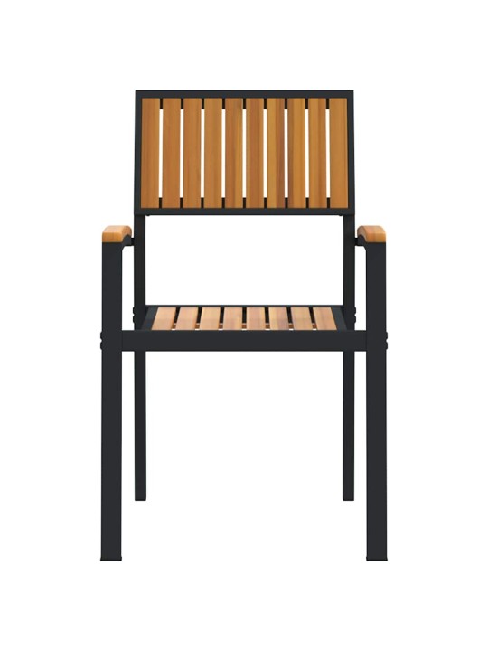 Dārza krēsls 8 pcs brūna 56 x 57 x 87cm akācijas masīvkoks