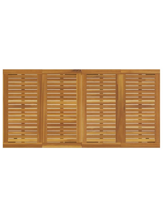Dārza ēdamgalds 7 pcs pelēka un brūna 180 x 90 x 75 cm