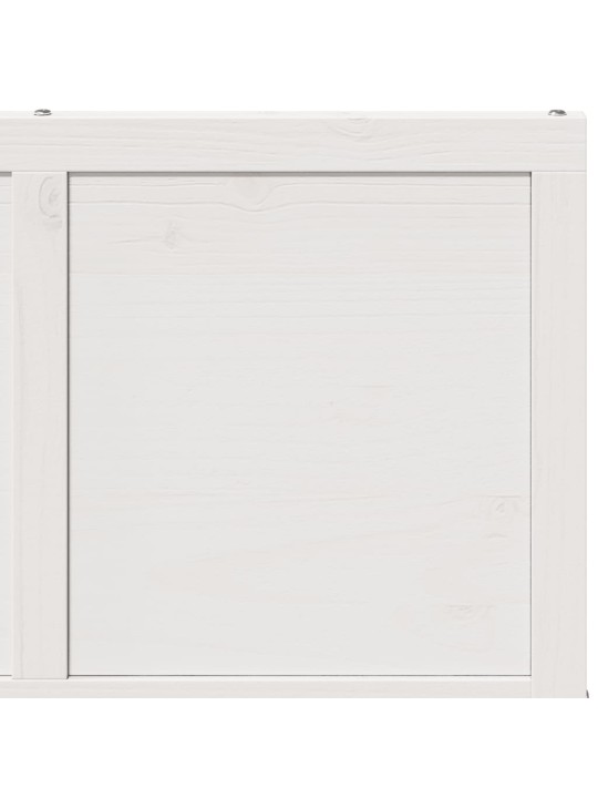 Šķūņa durvis, baltas, 80x208 cm, priedes masīvkoks