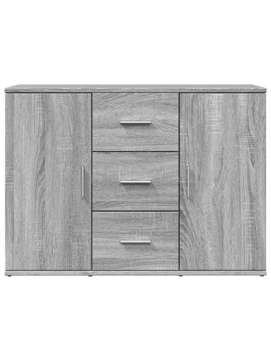 Kumode, pelēka ozolkoka, 90,5x29,5x65 cm, inženierijas koks