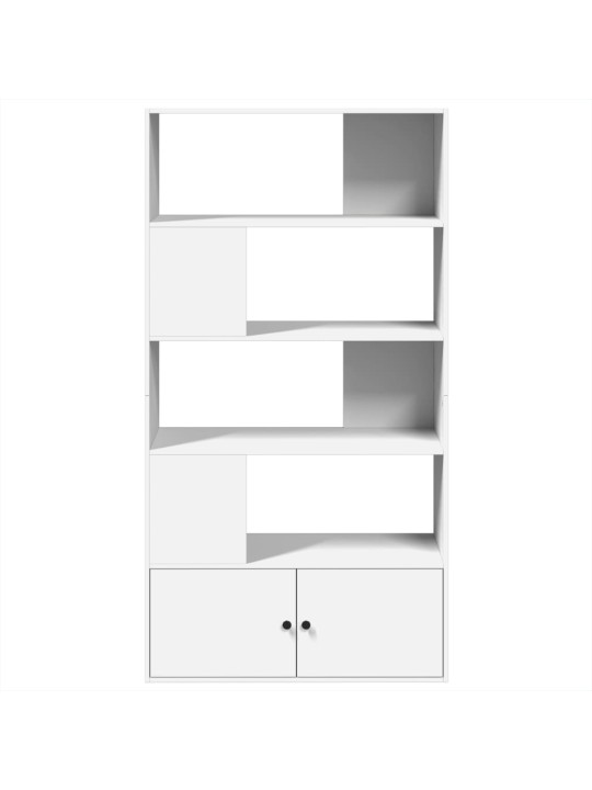 Grāmatu plaukts, balts, 100x36x189 cm, inženierijas koks