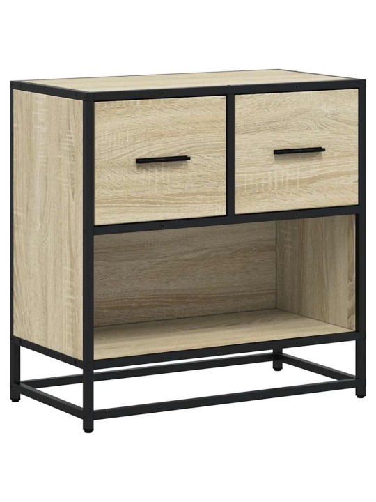 Naktsskapītis sonoma ozols 60x31x60 cm inženierijas koks metāls